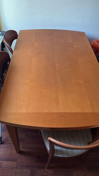 Mesa de comedor extensible madera