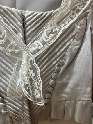 Corpiño Fallera Manga Larga Plateado