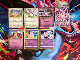 Lotto Carte Pokemon Cleffa, Clefairy, Wigglytuff