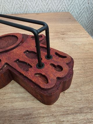 Quemador Palo Santo Mano de Fátima Madera
