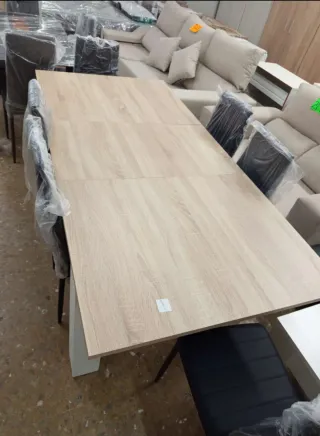 Mesa de comedor extensible madera