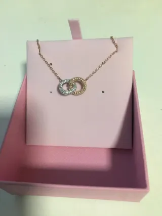 Colgante Swarovski Rosa Auténtico