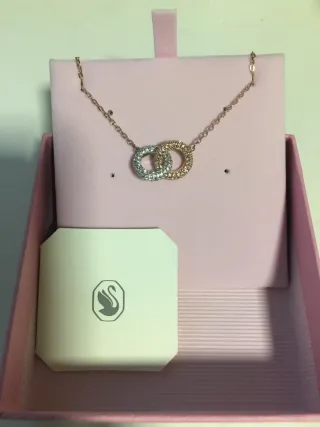 Colgante Swarovski Rosa Auténtico