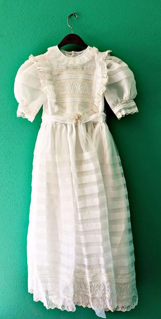 Vestido comunión niña - Blanco