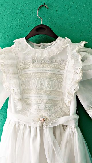 Vestido comunión niña - Blanco