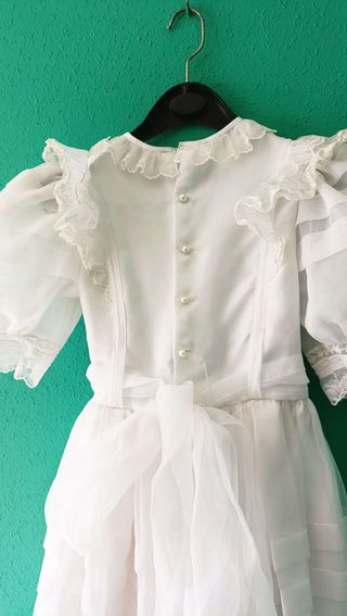 Vestido comunión niña - Blanco