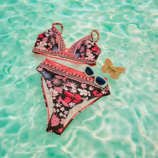 Bikini Mujer Talla L/XL Estampado Floral