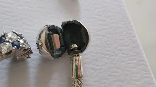 Pulsera Pandora Plata con charms Cristales Azules