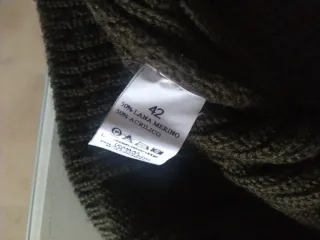 Chaleco de lana verde caza mujer