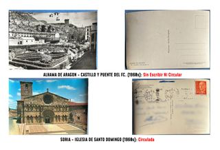 LOTE 10 POSTALES ESPAÑA AÑOS 50 Y 60