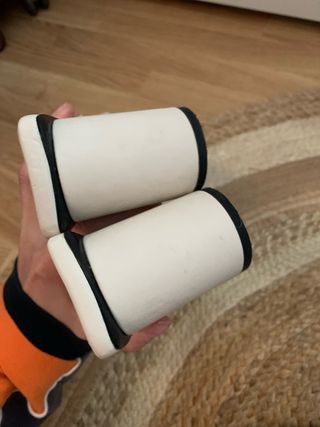 Sandalias Zara Tacón Blanco Talla 39