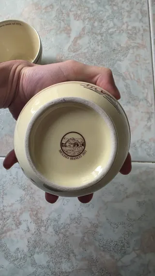 2 Ciotole Mulino Bianco Porcellana