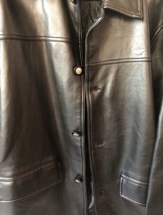 Chaqueta de cuero Reportage Negra Unisex