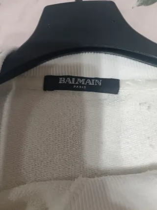 Felpa Balmain Paris bianca