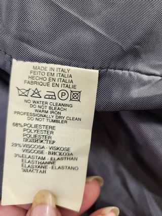 Chaqueta Trussardi Jeans Talla 46 Gris