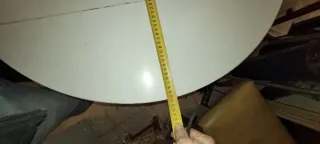 Mesa abatible blanca madera