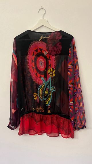 Blusa Desigual floral multicolor