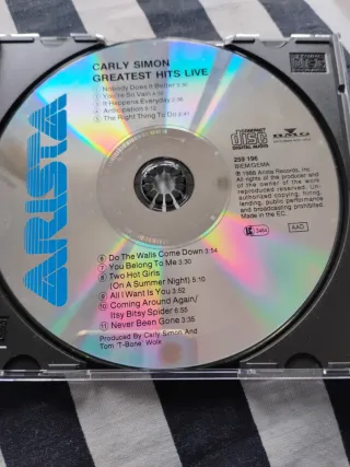 CD Carly Simon Greatest Hits Live