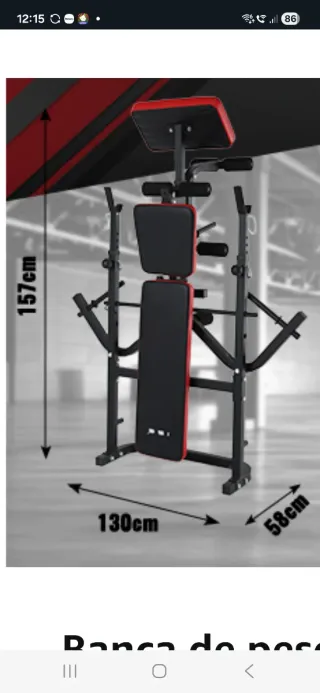 Banco de musculación multifunción