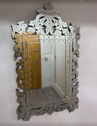 Espejo Veneciano Plata .