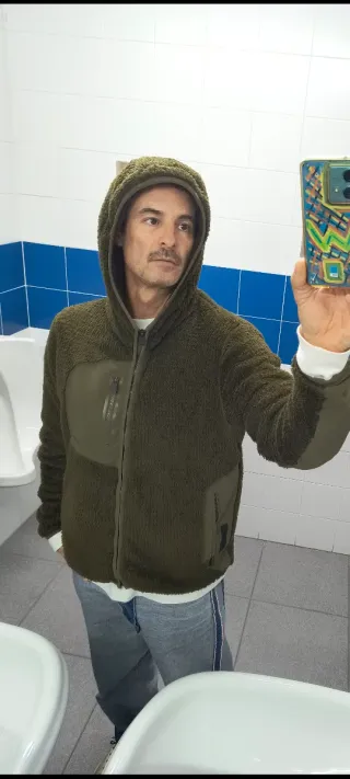 Abrigo MAAP Polartec Talla M Marrón/Verde Oliva