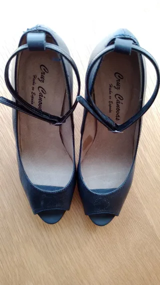 Zapatos Cruz Cánovas piel azul marino