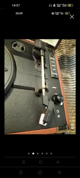 Tocadiscos Lauson Portátil Maleta Marrón