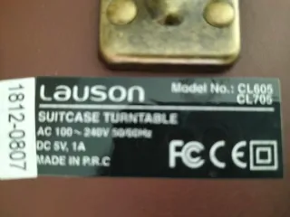 Tocadiscos Lauson Portátil Maleta Marrón