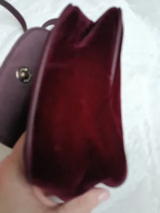 Bolsito de hombro burdeos terciopelo