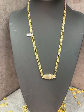 Cadena Oro 18k Cierre Circonitas