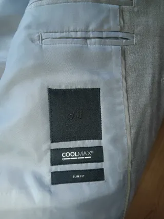 Americana traje H&M gris claro