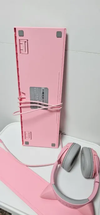 Lote Razer Rosa: Teclado y Auriculares