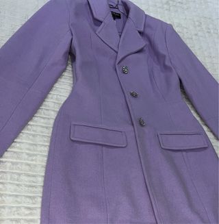 Abrigo largo lila Miss Selfridge