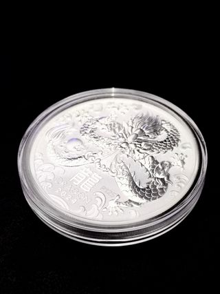 Moneda Plata 1 Oz Dragón 2024 Lunar III