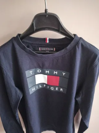 Maglia Tommy Hilfiger bambino blu