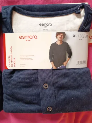 Lote 2 Camisetas Manga Larga Esmara XL