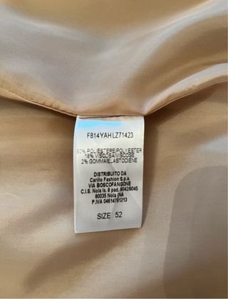 Cappotto Lizalù Cammello Donna