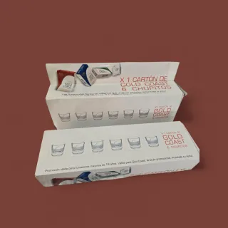 12 Bicchieri di Cristallo per Liquore Gold Coast