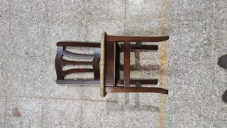 Sillas de madera con asiento de enea
