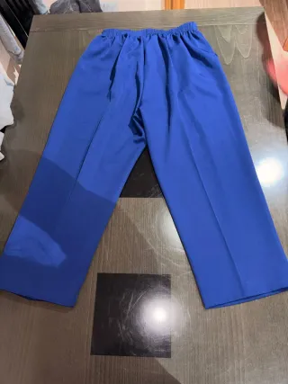 Pantalones mujer talla L azul