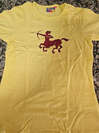 Camiseta amarilla con centauro arquero M