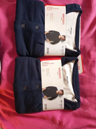 Lote 2 Camisetas Manga Larga Esmara Hombre