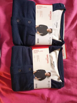 Lote 2 Camisetas Manga Larga Esmara Hombre