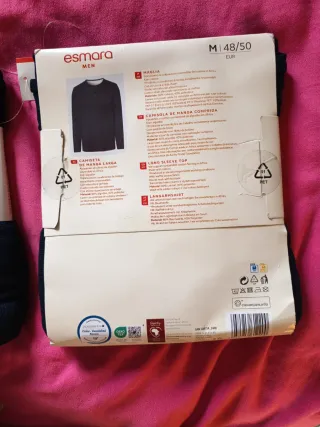 Lote 2 Camisetas Manga Larga Esmara Hombre