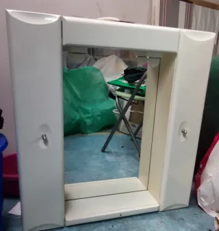 Armarito baño 2 puertas blanco