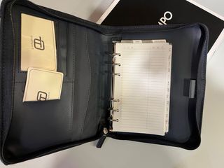 Agenda Intempo azul piel