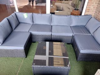 Sofá Exterior Ratan PE - 7 piezas