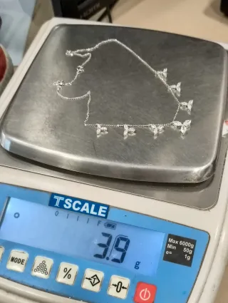 Gargantilla oro 14kt 21 diamantes 2,40ct totales