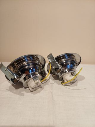 Coppia applique cromate muro/soffitto