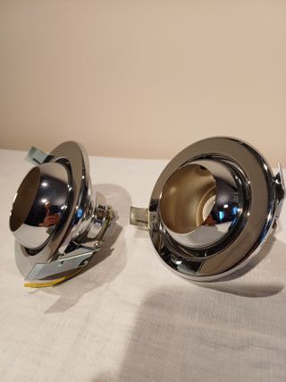 Coppia applique cromate muro/soffitto